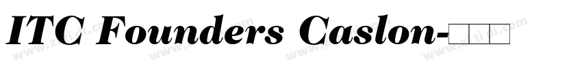 ITC Founders Caslon字体转换